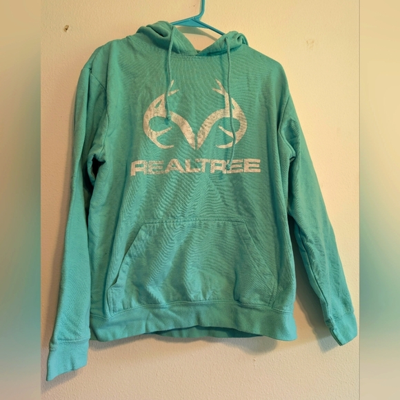 Realtree Tops - Teal Realtree size large hoodie